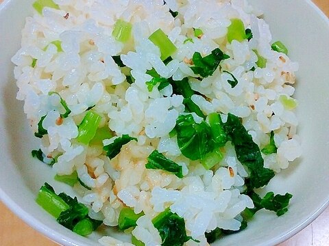 シンプル菜飯【大根葉活用】